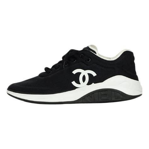 chanel black cc trainers|Chanel sneakers clearance.